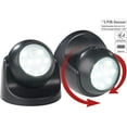 thumbnail image 3 of Lámpara LED inalámbrica: Juego de 2 focos LED inalámbricos con sensor de movimiento y rotación de 360°., 3 of 7