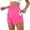#01Hot Pink, variant on Women's Athletic Shorts High Waisted Running Short Pocket 2.5" Sporty Shorts Gym Workout Shorts Purple L