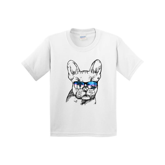 Inktastic French Bulldog Portrait with Sunglasses Youth T-Shirt
