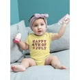 thumbnail image 2 of Happy July 4Th! Bodysuit Infant -Image by Shutterstock,  12 Months, 2 of 4