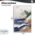thumbnail image 4 of Stupell Industries Transitional Cliff Next To The Sea White Framed Giclee Art, 12 x 18, by Chromatic Storm Studio, 4 of 8