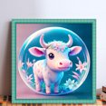 thumbnail image 2 of Hilo Algodón Ecológico Bordado Punto Cruz Con Buey Del Zodiaco 11CT 40x40cm, 2 of 9