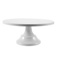 thumbnail image 2 of Soporte para tartas redondo de hierro de 12 pulgadas, pedestal para tartas, soporte para postres, bodas, fiestas de cumpleaños, blanco, blanco, 2 of 5