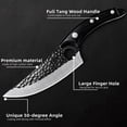 thumbnail image 3 of MYVIT Stainless Steel Kitchen Knife 6-inch Meat Cleaver Sharp Chefs Butcher Knife Non Stick Steel Blade Cutting Cooking Slicer with Sheath, 3 of 4