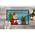 thumbnail image 2 of Snowman with German Shepherd Door Mat, 2 of 2