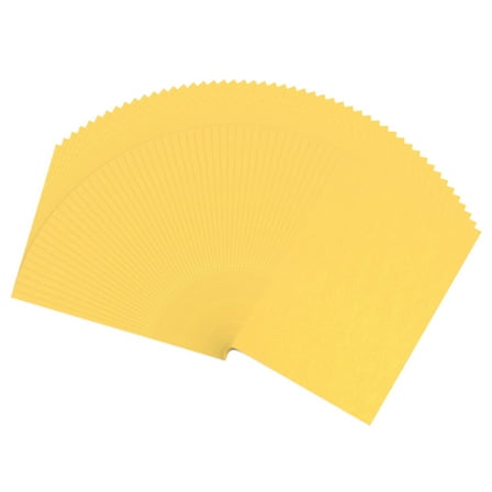 Uxcell Colored A5 Copy Paper, 200 Pcs Crafting Decorating Origami Paper, Yellow