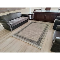 SIGNATURE Modern Stylish Living Room Rug DESIGN 5204 - 7'8"x10'8", Grey