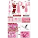 thumbnail image 2 of Árbol de Navidad TURNMEON, artificial, preiluminado, 6 pies, rosa con 240 LED, 2 of 6