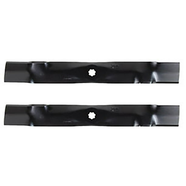 (2) GX22151 Mower Blades for John Deere Lawn Tractor 102 105 115 125