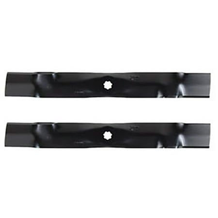 (2) GX22151 Mower Blades for John Deere Lawn Tractor 102 105 115 125