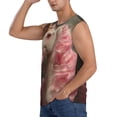 thumbnail image 3 of Fotbe Haired White Horse Men's Camiseta sin Mangas Estampada para Hombres, Playera Casual para Gimnasio, Entrenamiento, Playa-3X-Large, 3 of 7