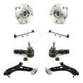 thumbnail image 1 of Transit Auto Bras de Commande Inférieur à Roulement de Moyeu avant avec Tige de Liaison Extérieure à Rotule et Kit de Stabilisation de Barre de Oscillation (8 Pcs) pour Voiture Volkswagen Tiguan CC Limité - Côté Gauche Droit (Conducteur Passager) K7T-109596, 1 of 11