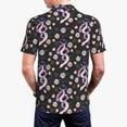 thumbnail image 3 of Balery Snake And Floral1 Printed Men’s Short Sleeve Polo Shirt, Midweight Men's Shirt,Golf Polo shirts -XX-Large, 3 of 8