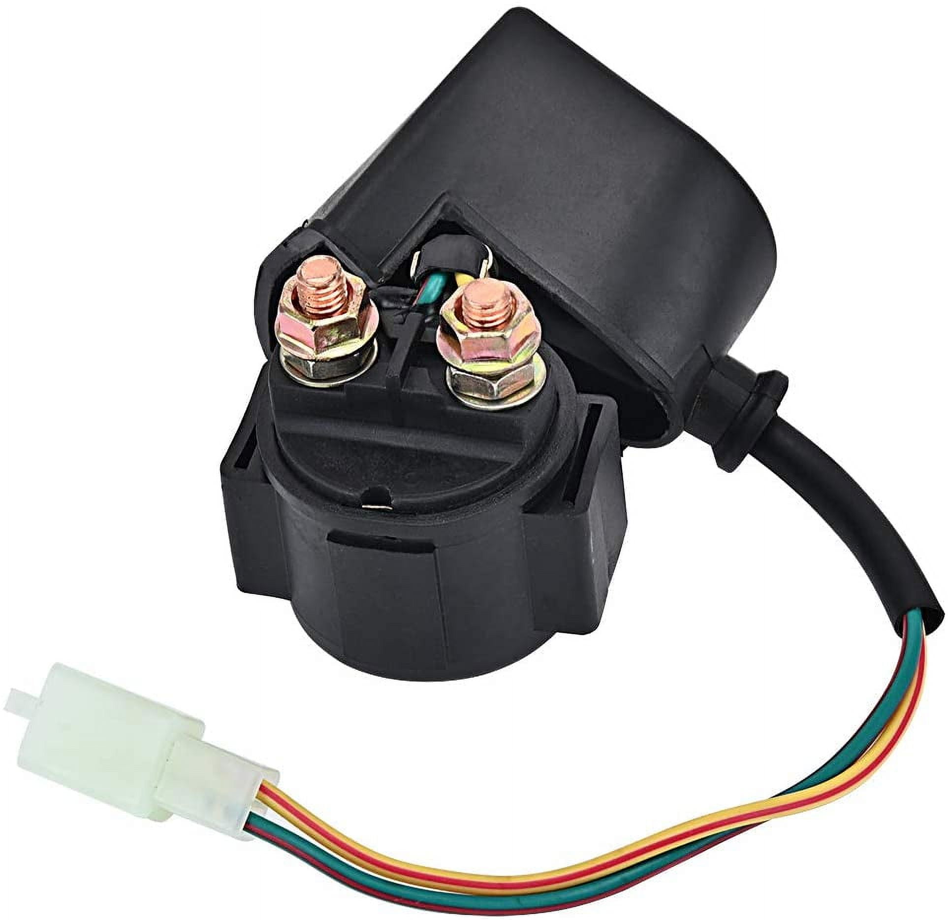 Trkimal Starter Solenoid Relay for 4-Stroke GY6 Engine 50cc 125cc 150cc 200cc 250cc Scooters Go Kart ATV Dirt Bikes Dne Buggys Quad 4 Wheeler Pit Bike Moped Roketa SSR Sunl Coolster Tao tao
