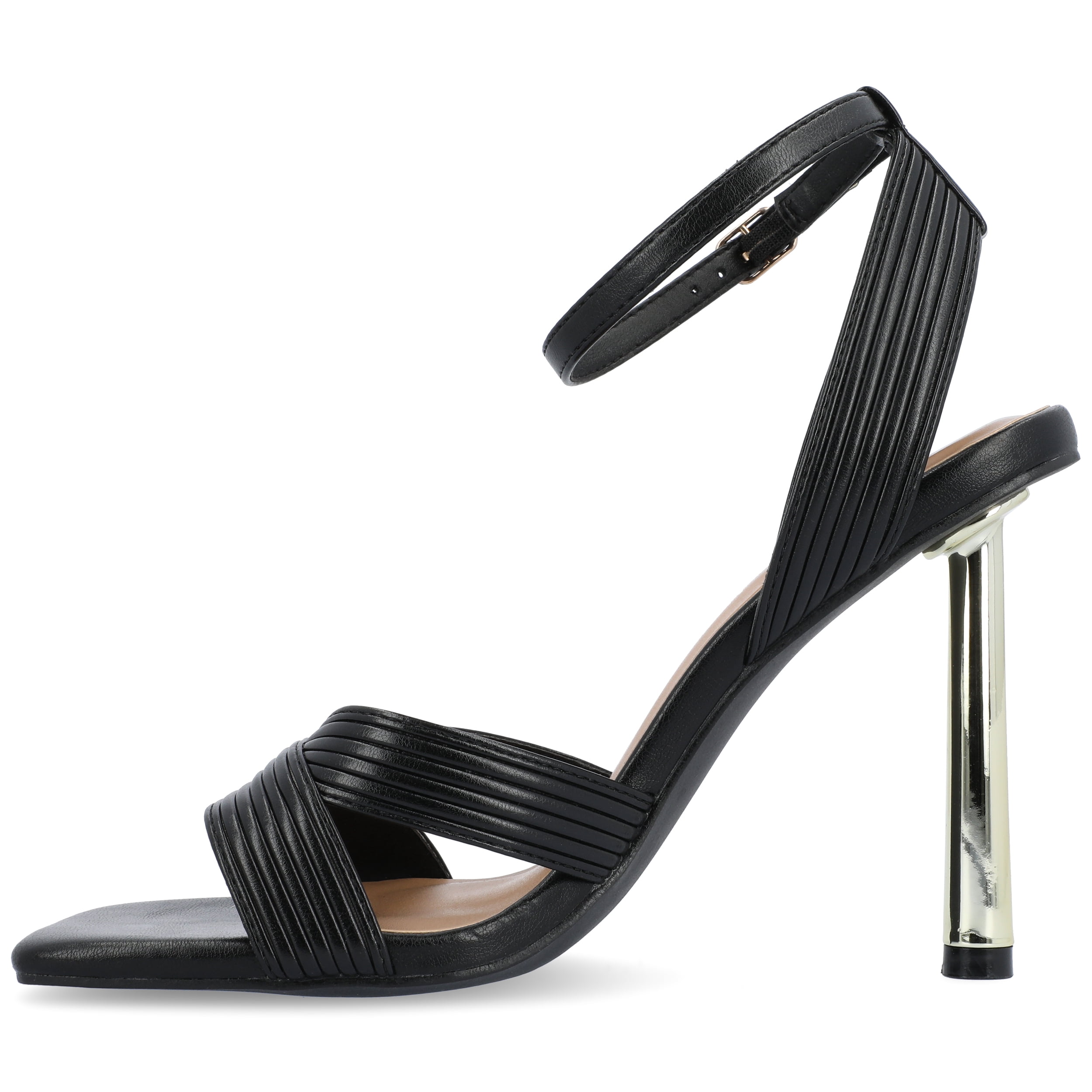 Journee Womens Annett Mid Heel Open Toe Sandals