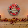thumbnail image 1 of Christmas Wreath Home Scene Door Hanging Needle Decorations Christmas Bells Hanging Hanging Decorations, 1 of 6