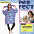 thumbnail image 4 of Sudadera con capucha Disney Stitch Fleece para mujer azul/rosa, 4 of 6