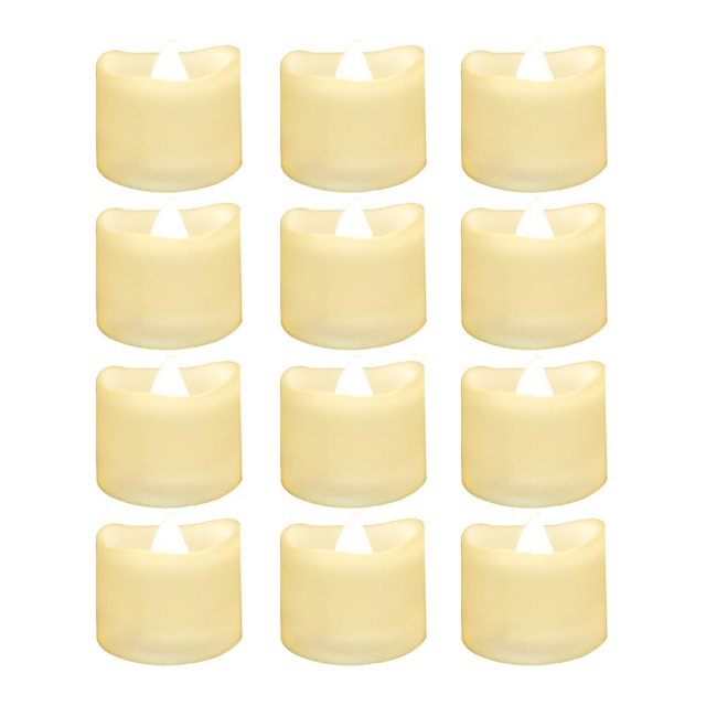 Naiovety Luz de eléctrica realista y brillante, luz de té LED sin llama para celebración de temporada y festival, lámpara de eléctrica Iluminación navideña Blanco cálido siempre brillante Naiovety HA025012-01
