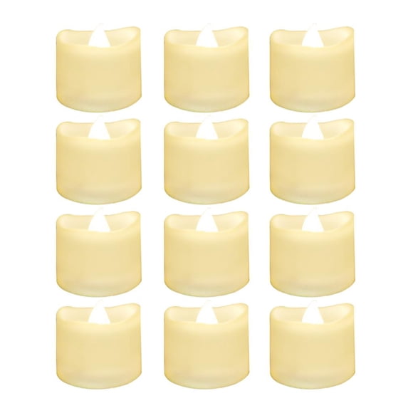 Naiovety Luz de eléctrica realista y brillante, luz de té LED sin llama para celebración de temporada y festival, lámpara de eléctrica Iluminación navideña Blanco cálido siempre brillante Naiovety HA025012-01