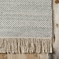 thumbnail image 3 of nuLOOM Zana Hand Woven Diamond Fringe Area Rug, 8' x 10', Zana Light Grey, 3 of 5