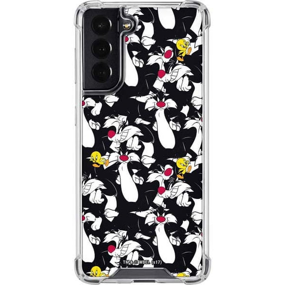 Skinit Cartoons Sylvester and Tweety Super Sized Galaxy S22 Clear Case