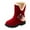 Red, variant on Baby Walking Shoes,Kids Girls Princess Shoes Fashion Bowkont Cotton Boots Snow Boots,Toddler Shoes(Size:11-11.5 Years)