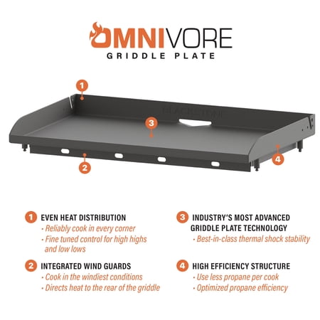 BLACKSTONE ORIGINAL OUTDOOR GRIDDLE, 36 INCH 4-BURNER FLAT TOP GRILL WITH HARD COVER, BLACK
