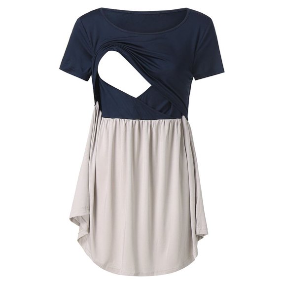 TUOBARR Maternity Clothes Women Pregnant Maternity Nursing Breastfeeding Top T-Shirt Blouse