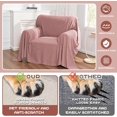thumbnail image 2 of Dark Couch Covers for Sectional Sofa Couch Cover L Shape Couch Covers for Dogs Washable Couch Cover Banket Modern Sofa Slipcovers Super Soft Sofa Towel for Kids Pets ” x ”, 2 of 9