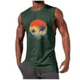 thumbnail image 2 of Hilenly Mens Beach Tank Tops Summer Graphic Palm Tree Sleeveless Shirts Vacation Gym Running Workout Tank Top, 2 of 6