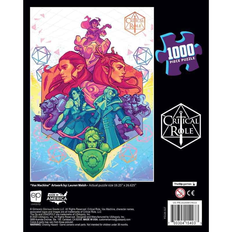 Critical Role “Vox Machina” 1000 Piece Puzzle
