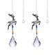 thumbnail image 1 of Paquete de 2 atrapasoles de cristal con ciervo para ventana, balcón, cocina, decoración de jardín, regalo, 1 of 5