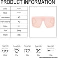 thumbnail image 2 of Fashion Pink Sunglasses Women Oversized Big Frame Sun Glasses Female Luxury Designer Vintage Gradient Oculos, 2 of 6
