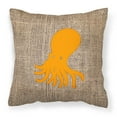 thumbnail image 2 of Carolines Treasures BB1098-BL-BN-PW1818 Octopus Burlap and Brown   Canvas Fabric Decorative Pillow BB1098 18H x18W, 2 of 2