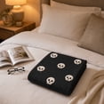thumbnail image 4 of LOWLHOME Halloween White Ghost Throw Blanket, Soft Ghost Throw Blanket, Plush Fuzzy Reversible Blankets for Bed Sofa Couch Livingroom, 40"x28", 4 of 5