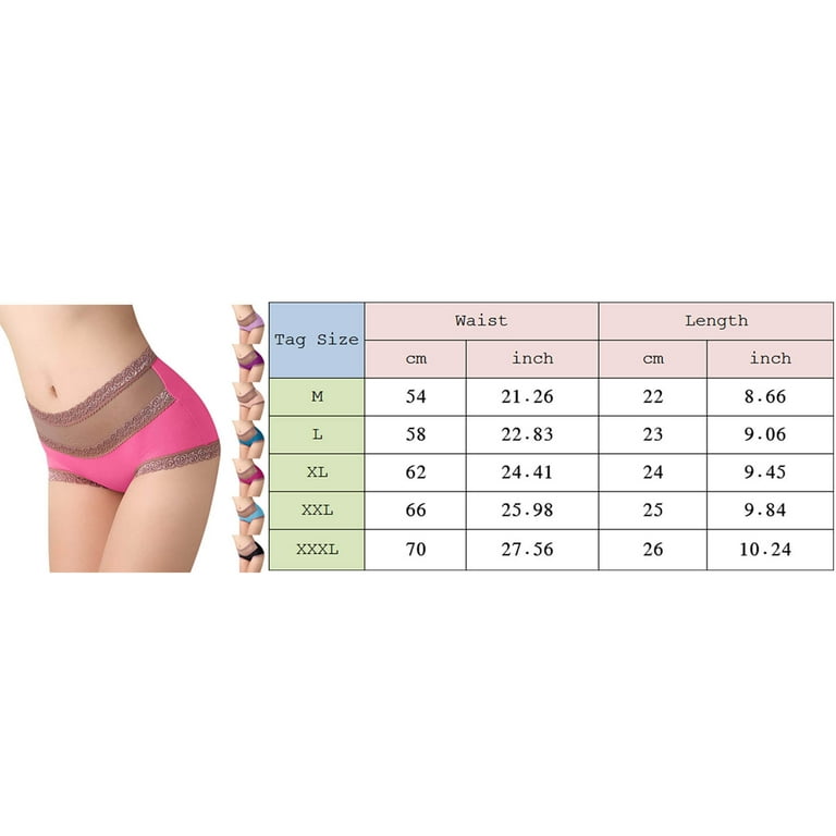 adviicd Panties for Women Pack Lace Women's Plus Size Briefs Hi Cut Full  Brief Panty Lace Trimmed Milk Protein Fiber Underwear Purple XX-Large