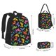 thumbnail image 2 of Balery Colorful Geometric Dog Mochila Escolar 3 en 1 para Niños - Mochila Resistente con Lonchera Térmica y Estuche - Mochila Escolar para Niños y Niñas, 2 of 7
