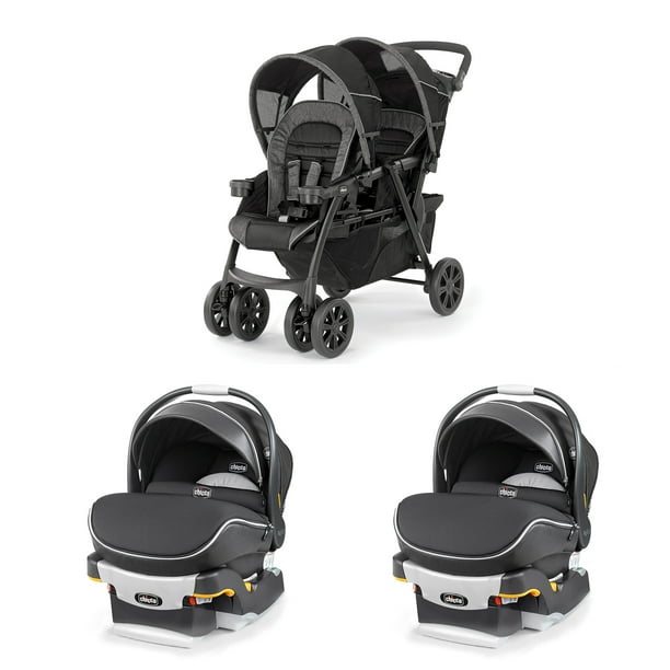Chicco Together Double Stroller And Rear Facing Car Seat With Frame 2 Pack Com - Chicco Keyfit 30 Car Seat Double Stroller