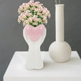 thumbnail image 6 of Masteelf  Ceramic Hydroponic Vase for Hand Shaped Flowers Vases White, 6 of 8