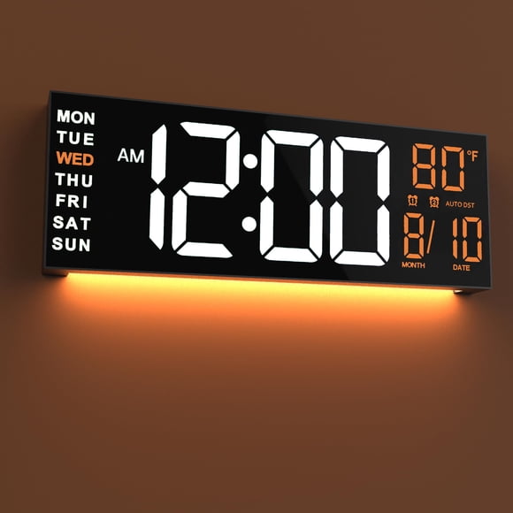 Reloj de pared JALL digital grande de 16 pulgadas con temporizador y alarma