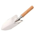 thumbnail image 5 of Pebbuoy Garden Hand Shovel with Wooden Handle Polished Stainless Steel Rust-Proof Hand Trowel Easy to Use Practical Gardening Tool for Digging Weeding Transplanting, 5 of 7