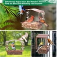 thumbnail image 6 of Lilyang Window Bird Feeder, Metal Bird Feeder Window with Wide View, Window Bird Feeders with Strong Suction Cups, Wild Bird Feeders for Bird Watching Presents, 6 of 7