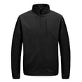 thumbnail image 2 of Little Donkey Andy Men's Lightweight Woven Jacket with Hood Windbreak Water Resistant Sun Protection Softshell Jacket For Runing Hiking Black S, 2 of 7