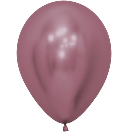 12 Reflex Pink Latex Balloons 11"