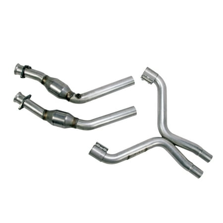 BBK 11-14 Mustang 3.7 V6 High Flow X Pipe With Catalytic Converters - (Best 3.7 Mustang Exhaust)