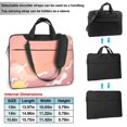 thumbnail image 2 of PUREYAH Laptop Case Bag with Compartments for Women, Pink Blooming Flower Bouquet Lightweight Computer Tote Bag for Men Travel Work 13 inch, 2 of 7