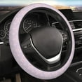 thumbnail image 6 of KLL Car Steering Wheel Cover, Universal 15 inch, Soft Elastic and Comfortable,Car Accessories Decorations-Shells Pearl, 6 of 7