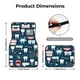 thumbnail image 5 of Fotbe Dental Juego de 4 Tapetes para Auto con Estampado – Alfombrillas de Goma Reforzada, Diseño Antideslizante, Protección para Todo el Año – Vehículos, Autos, Camionetas y SUVs, 5 of 7