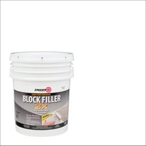 White, Zinsser Block Filling 2X Flat Primer- 293248, 5 Gallon- 1 Pack