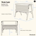 thumbnail image 4 of Cuna Colecho Bambineto Wabi Sabi Gris, 4 of 8